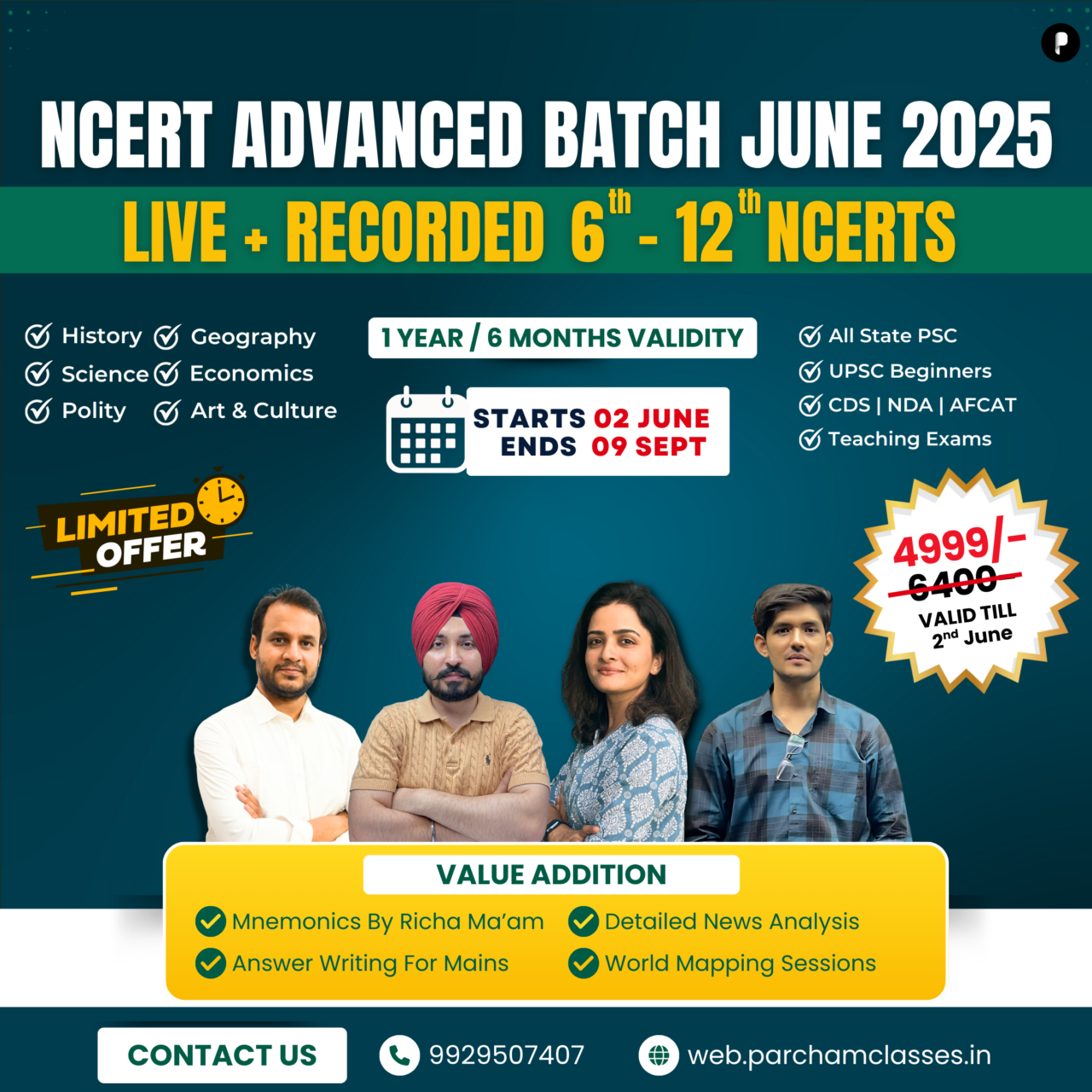 NCERT Advanced Batch June 2025