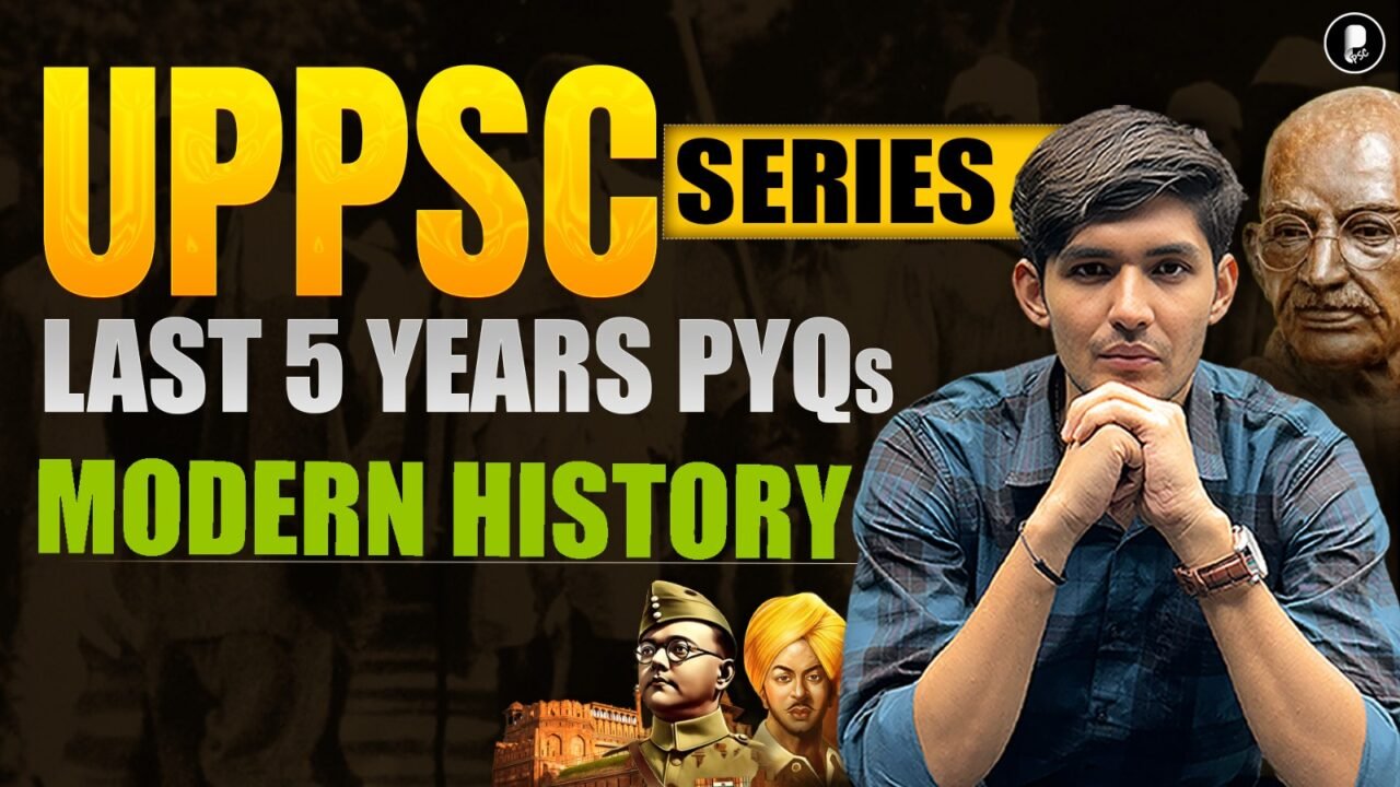 UPPSC Prelims 2025: Modern History PYQs | Last 5 Years Solved (2020-2024)