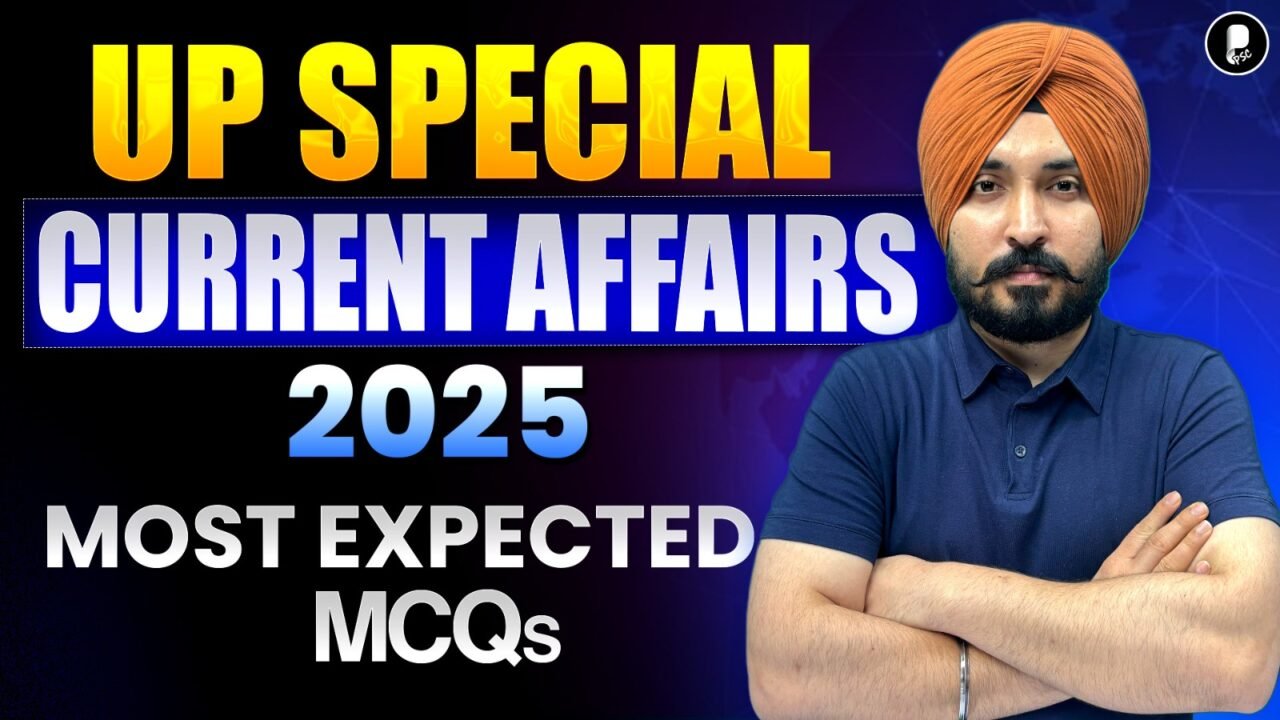 UPPSC Prelims 2025: Most Expected Current Affairs MCQs | UP Special Current Affairs