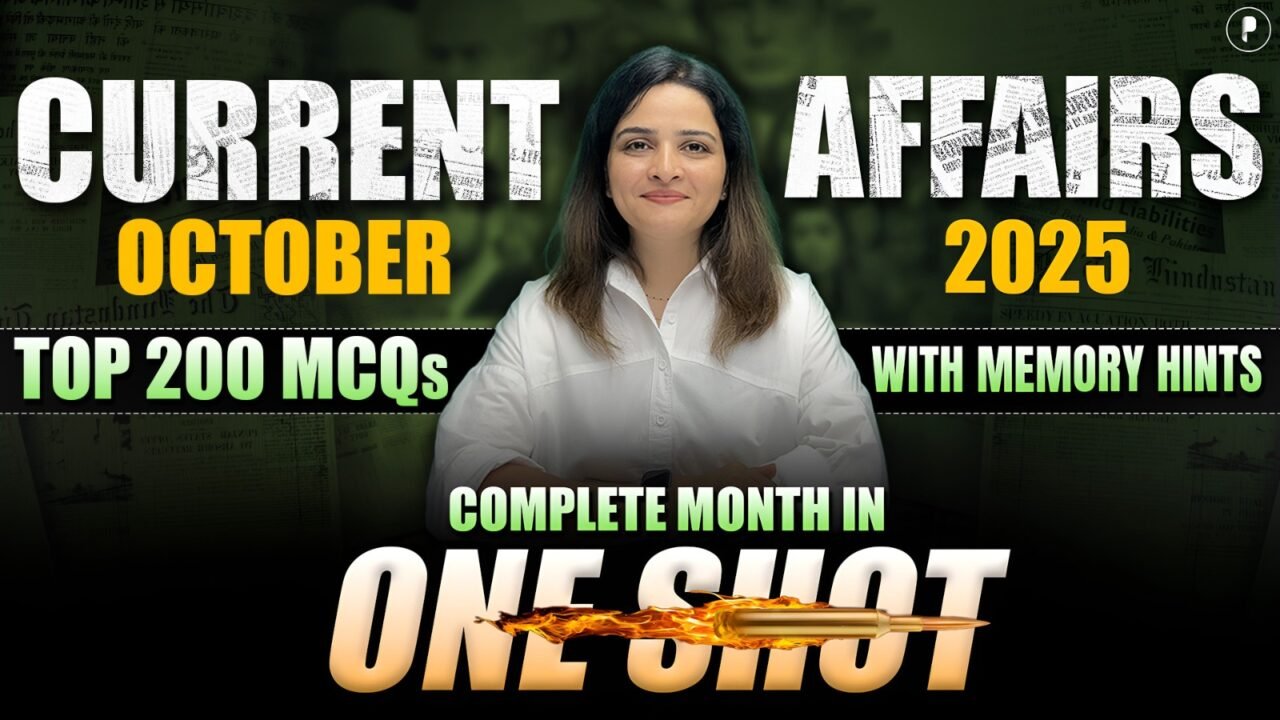 Monthly CA MCQs PDF October'25