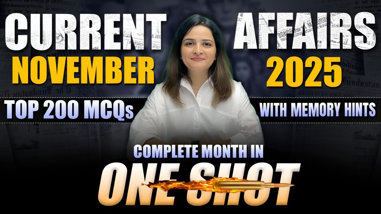 Monthly CA MCQs PDF November'25
