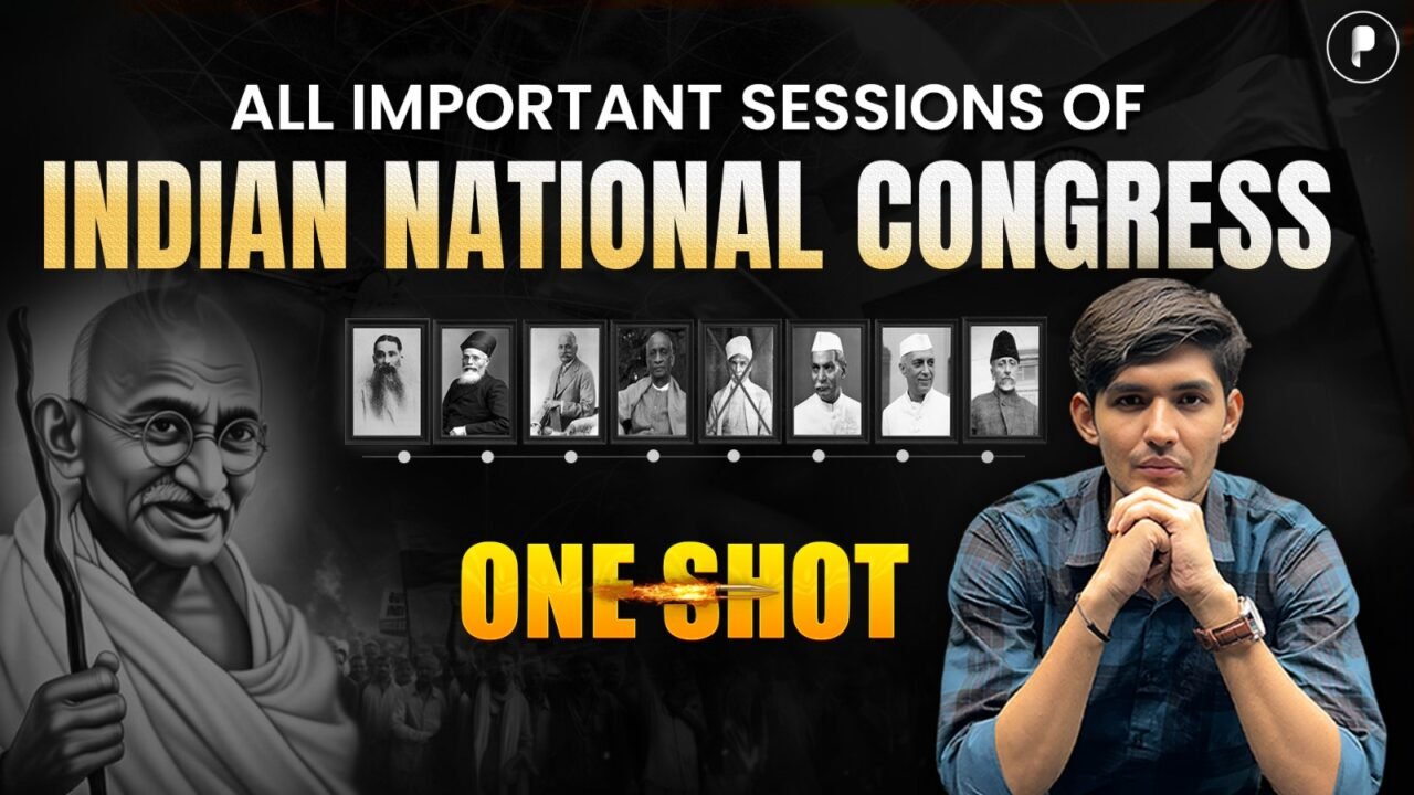 All Important Sessions of Indian National Congress | One Shot History for UPSC & State PSC