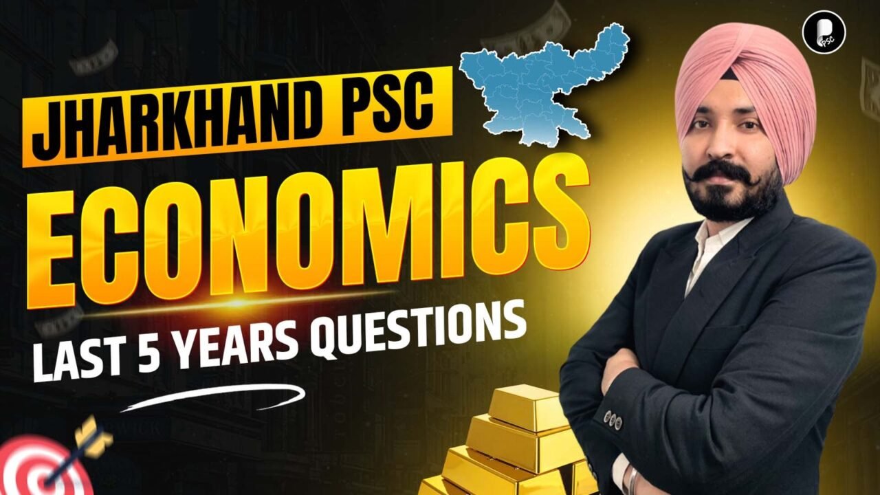 Jharkhand PSC Economics PYQs 2026 | Last 5 Years JPSC Questions with Explanation