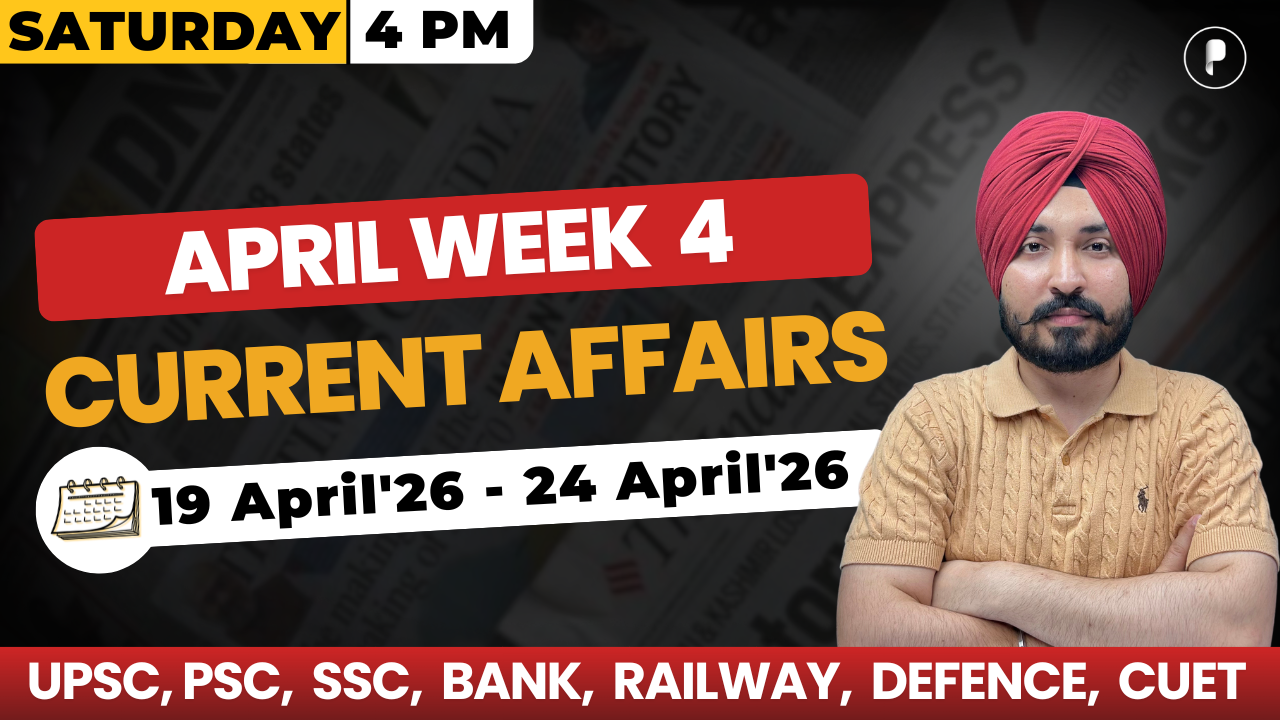 Weekly Current Affairs 2026 | April 2026 Week 4 | Parcham Classes Current Affairs