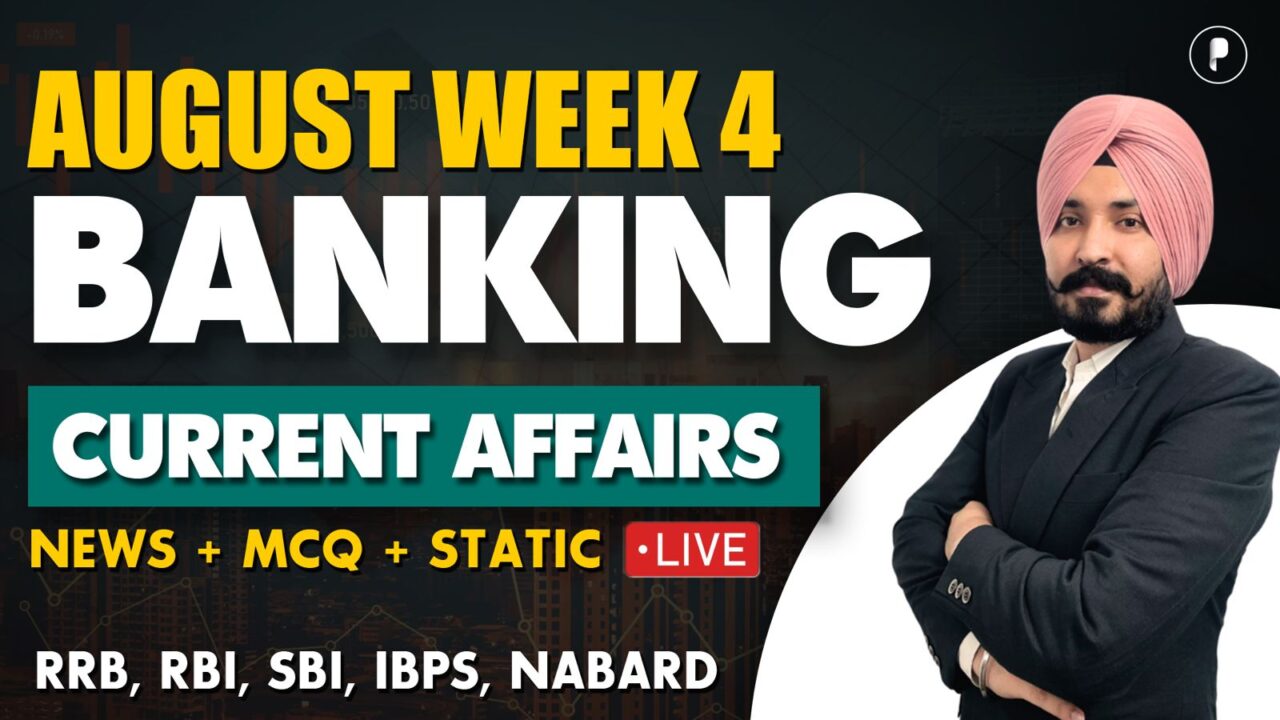 Weekly Banking Current Affairs | August Week 4 | Parcham Classes