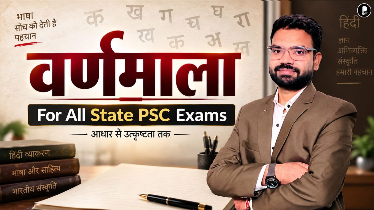वर्णमाला (Varnamala) | स्वर और व्यंजन | State PSC Hindi