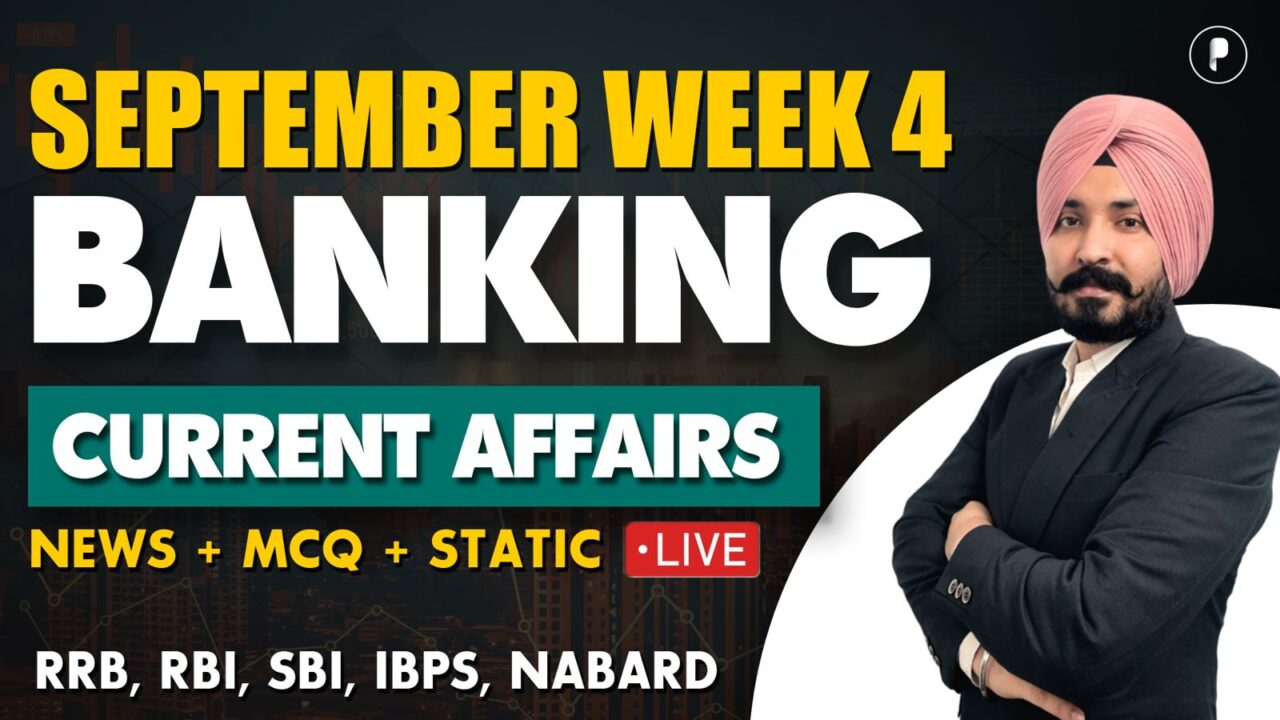 Weekly Banking Current Affairs | September Week 4 | Parcham Classes