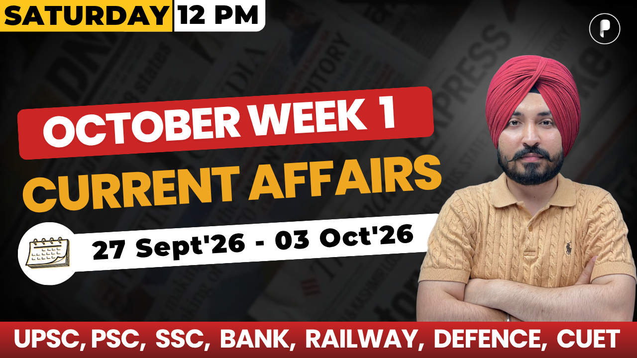 Weekly Current Affairs 2026 | October 2026 Week 1 | Parcham Classes Current Affairs