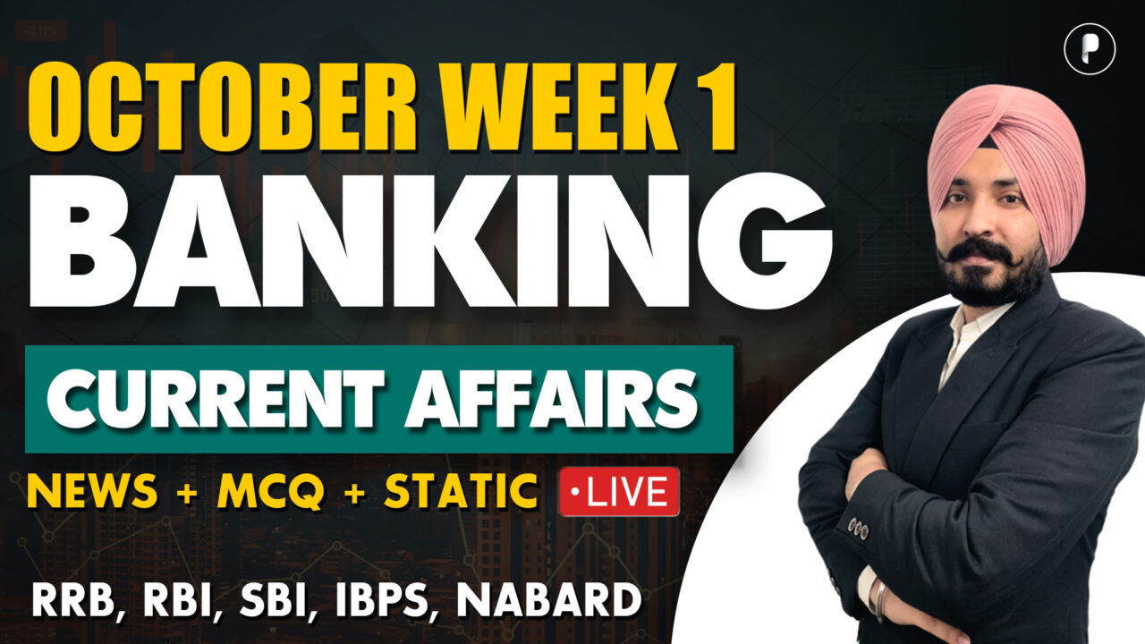 Weekly Banking Current Affairs | October Week 1 | Parcham Classes